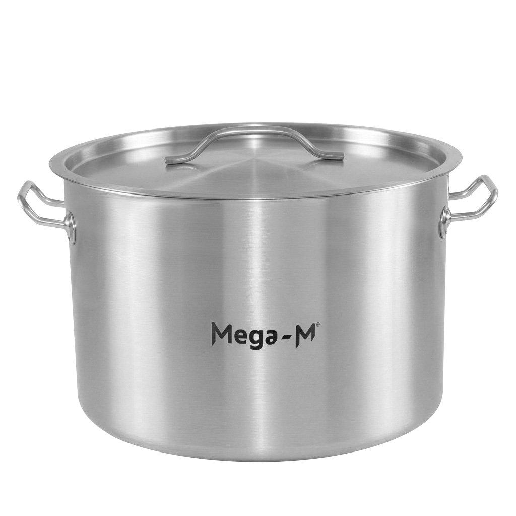 Medium Catering Pot With Lid Mega-M Standard 24L Dia. 36 Cm X H 24 Cm N