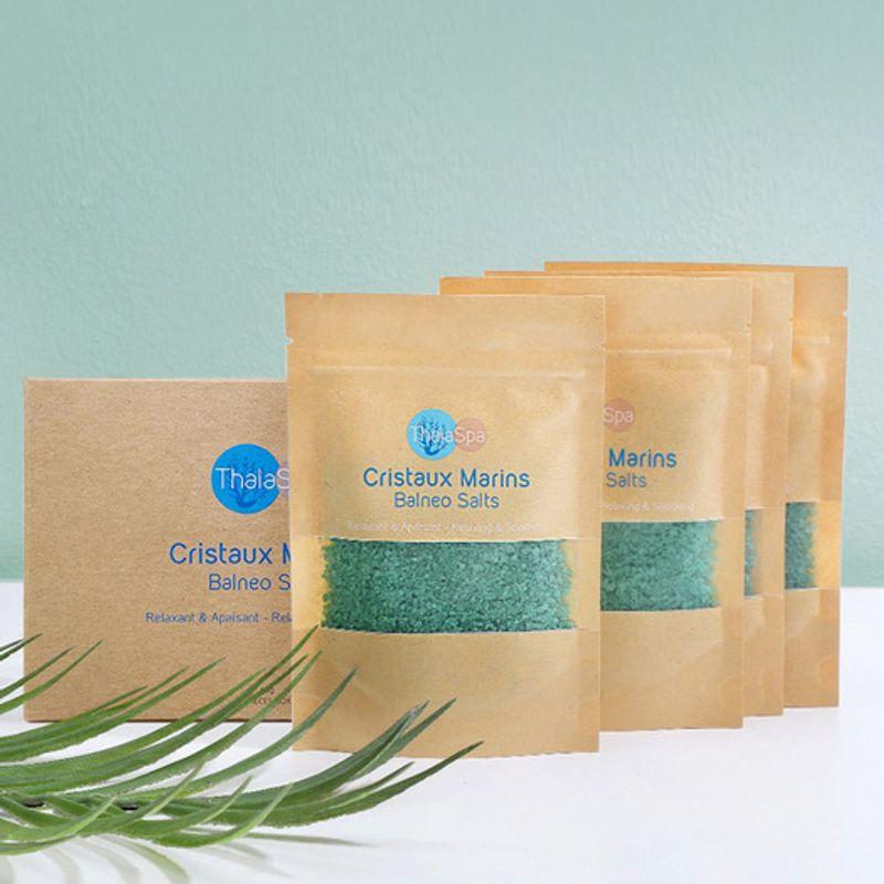 THALASPA [French luxury spa] Balneo Salt Bath Salts 60g x 4 per box Navy