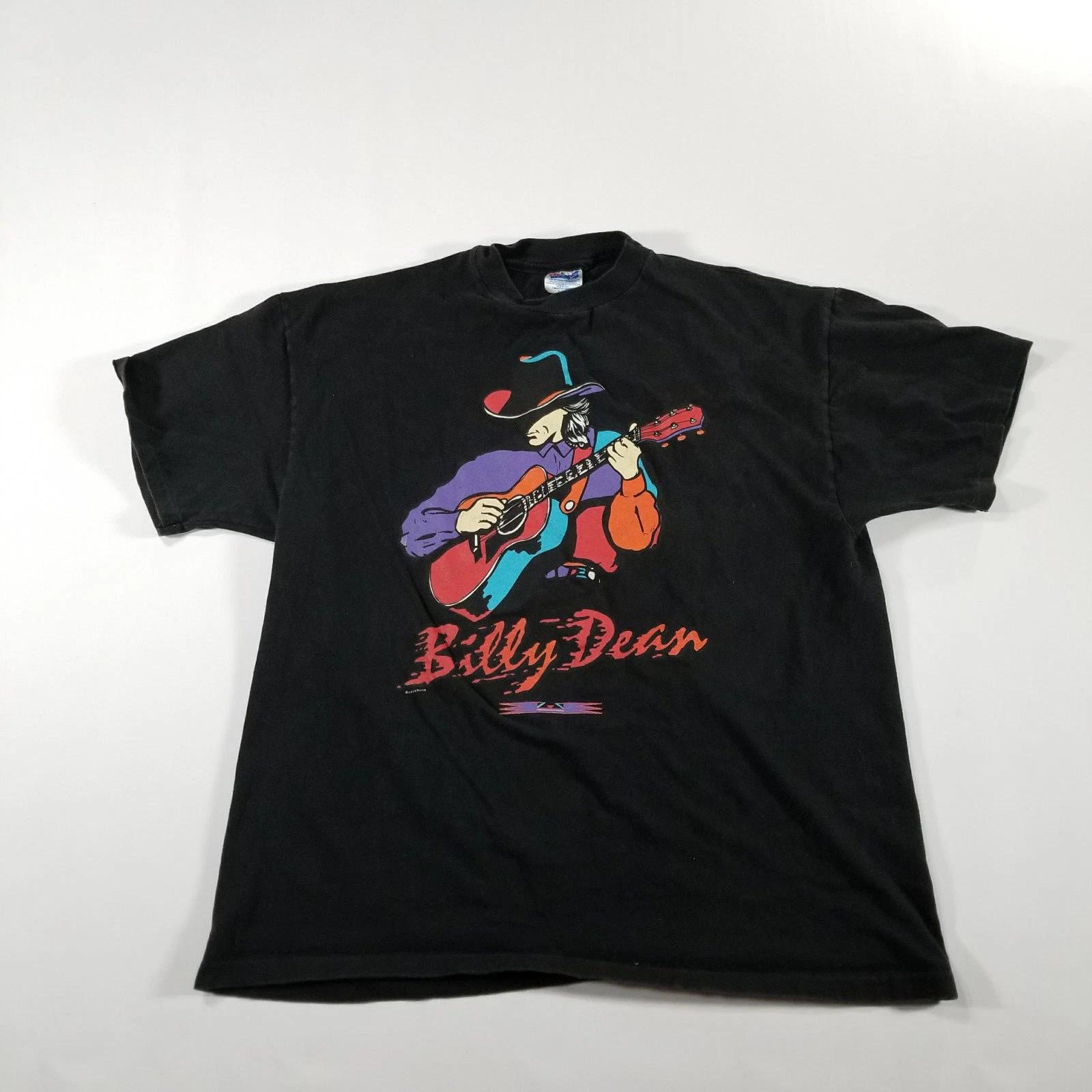 

VTG 90s Billy Dean Black Graphic Tour T Shirt XL Men ll Be Boys Tour Hanes USA XL