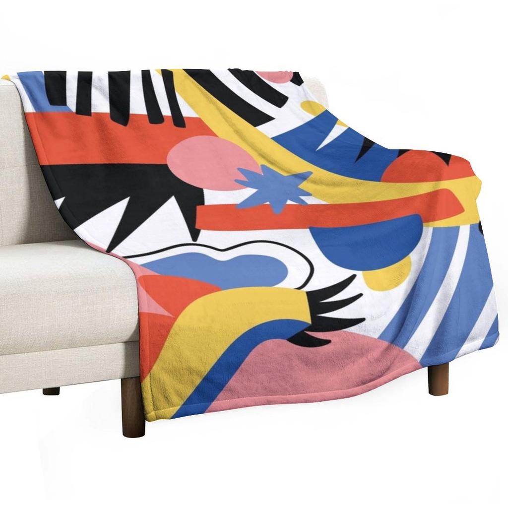Hysterical Throw Blanket Multi-Purpose For Sofa Thin Luxury Flannel Fabric Blankets