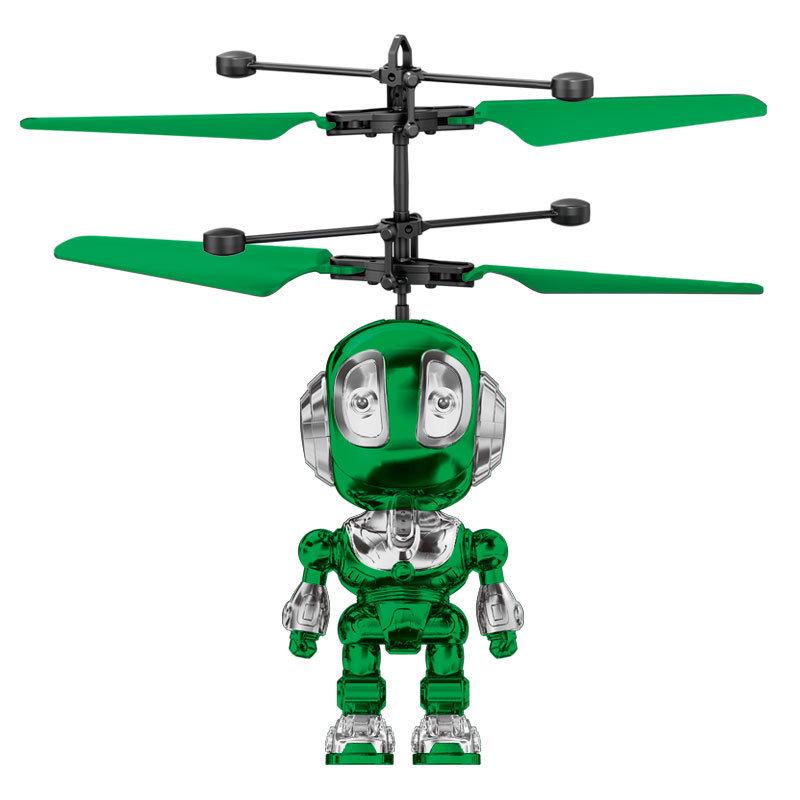 Space Robot Induction Hovering Toy: Luminous Flying Vehicle for Kids