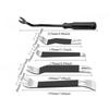 Durable Stainless Steel Pry Tool Set - 5-Piece Kit for Car Audio, Door Panel & Mirror Removal