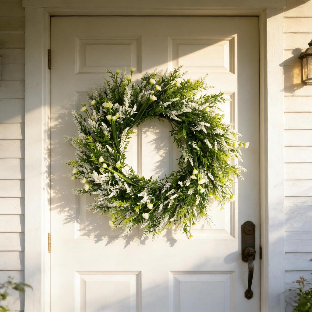 Kai Jin Lavender Letter Wreath for Indoor/Outdoor Door Decoration