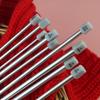 35cm Edelstahl Einspitzige Stricknadeln Set mit Stoppern