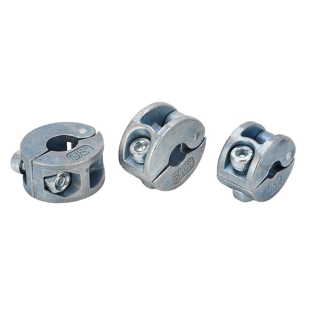 3PCS 6/8/10MM Drill Bit Stopper Collars Zinc Alloy Drilling Depth Stop Rings with Hex Wrench Open Type