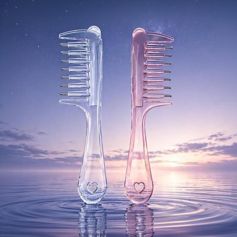 Unisex Essential Oil Applicator Massage Comb With Built In Reservoir Rolling Metal Teeth For Hair Beard Grooming Tool