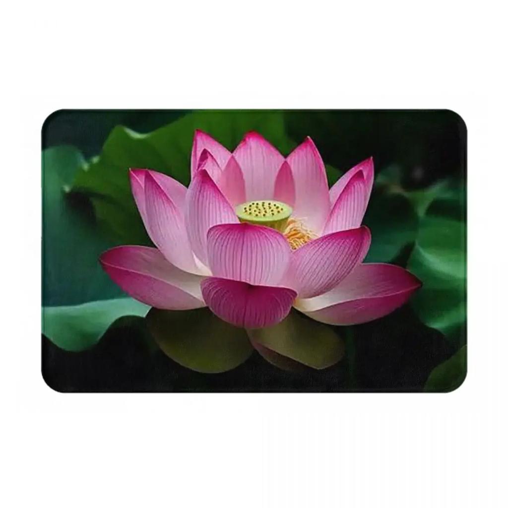 Lotus Flower Doormat Kitchen Entrance Home Floor Mat Non-slip Carpet Rug for Bedroom Footpad Mats