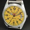VINTAGE SEIKO 5 AUTOMATIC REFURBISHED JAPAN MENS YELLOW DIAL WATCH a443960-1