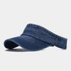 Denim Cloth Empty Top Hat Women Men Unisex Retro Visor Cap Female Sunshade British Style Women's Cap New