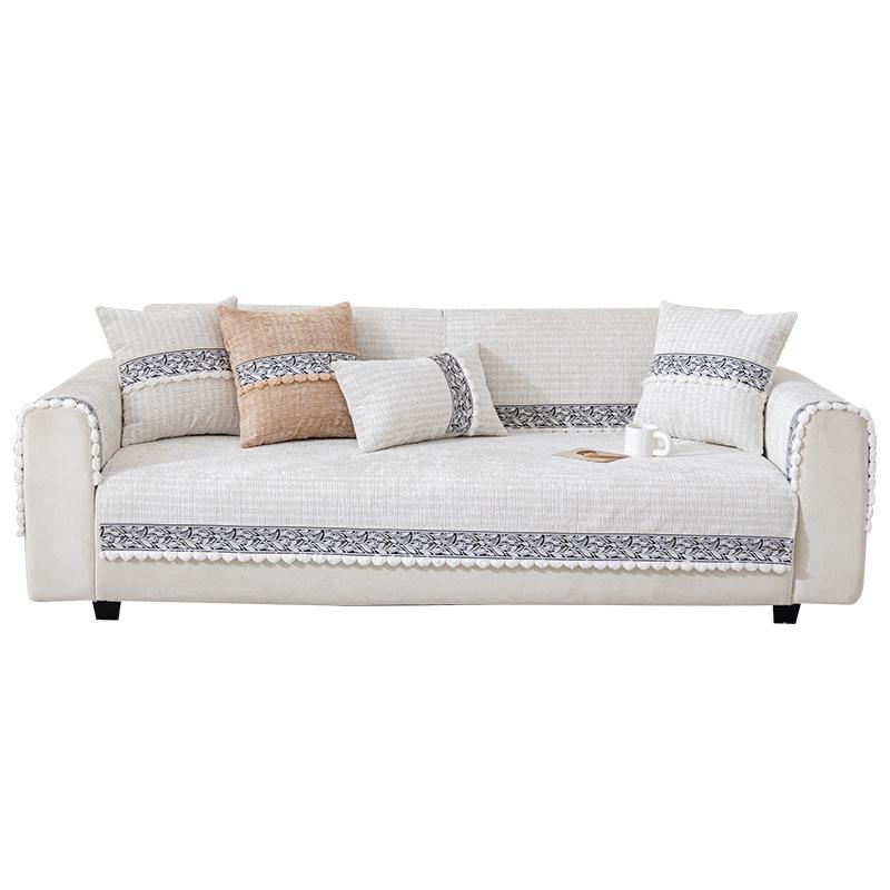1pc Chenille Sofa Cushion, Anti-Cat Scratch,All Seasons Use, Durable, Suitable for Living Room, Bedroom, Office Decoration Sofa Protector