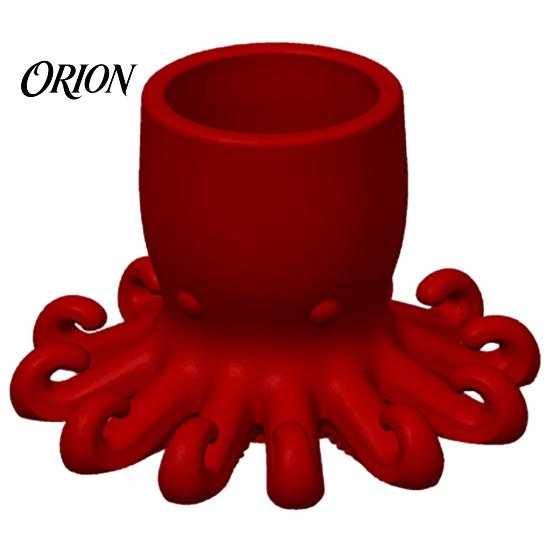 Ocean Style Decor 3D Printed Pen Holder, Octopus Shape Pencil Cup, Cute Paintbrush Holder Animal Desktop Organizer for Home Office Accessory