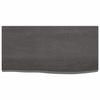 VidaXL Bathroom Countertop Dark Grey 60x30x2 Cm Treated Wood 3156197