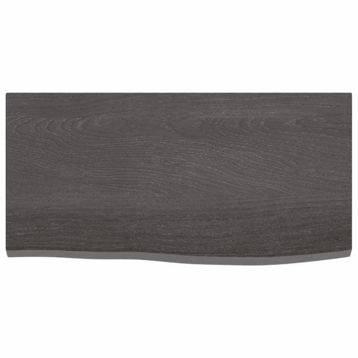 VidaXL Bathroom Countertop Dark Grey 60x30x2 Cm Treated Wood 3156197