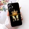For Infinix Smart 20 4G Case Crown Letters Soft Silicone Phone Cases For Infinix Smart20 X6840 X6840B  Protection Back Cover