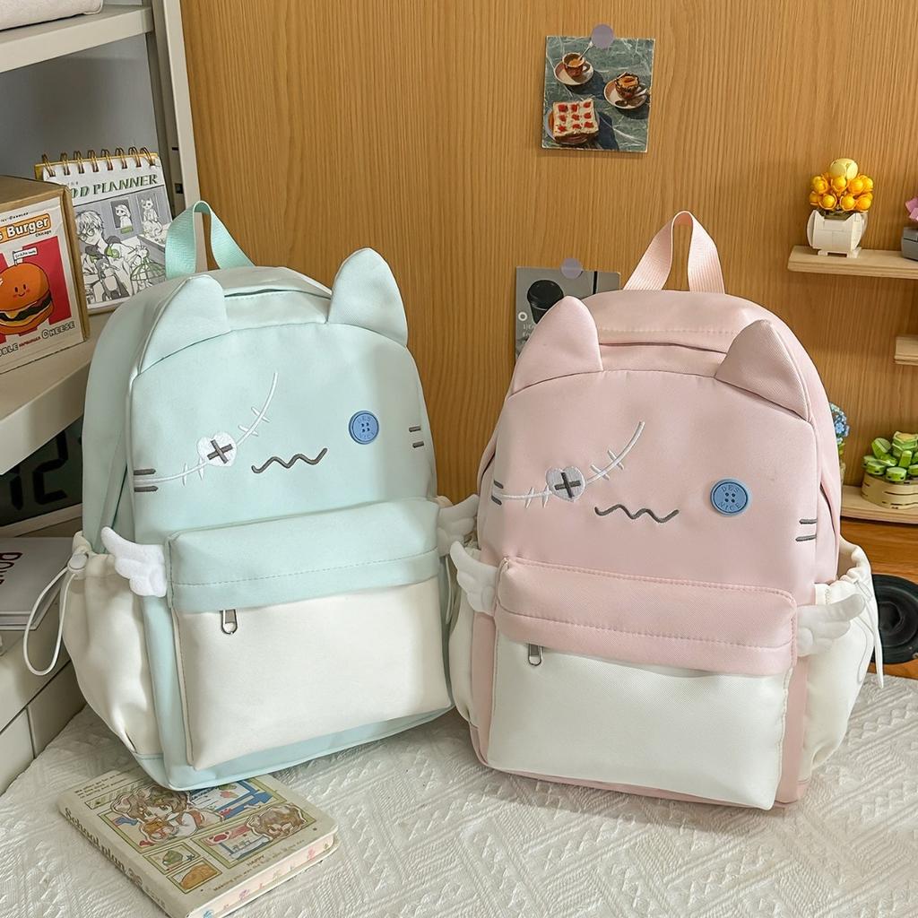 Schoolbag new women's backpack, high-end feel, niche Korean backpack, stylish cute, large capacity backpack for women