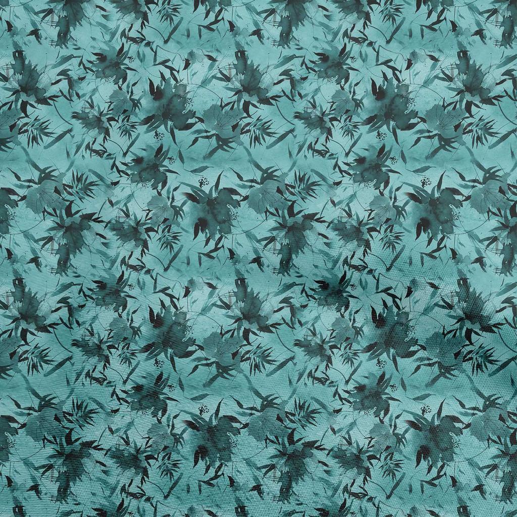 oneOone Cotton Poplin Brown Fabric Abstract Floral Diy Clothing Quilting Fabric Print Fabric By Yard 42 Inch