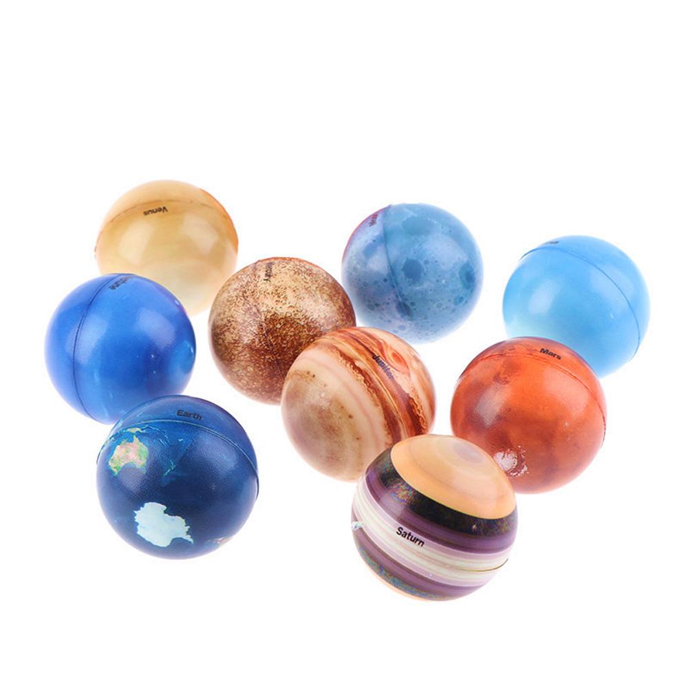 Ball Toy Sponge Ball Stress Relief Earth Globe Ball Printing Star Ball Eight Planets Moon Star Ball
