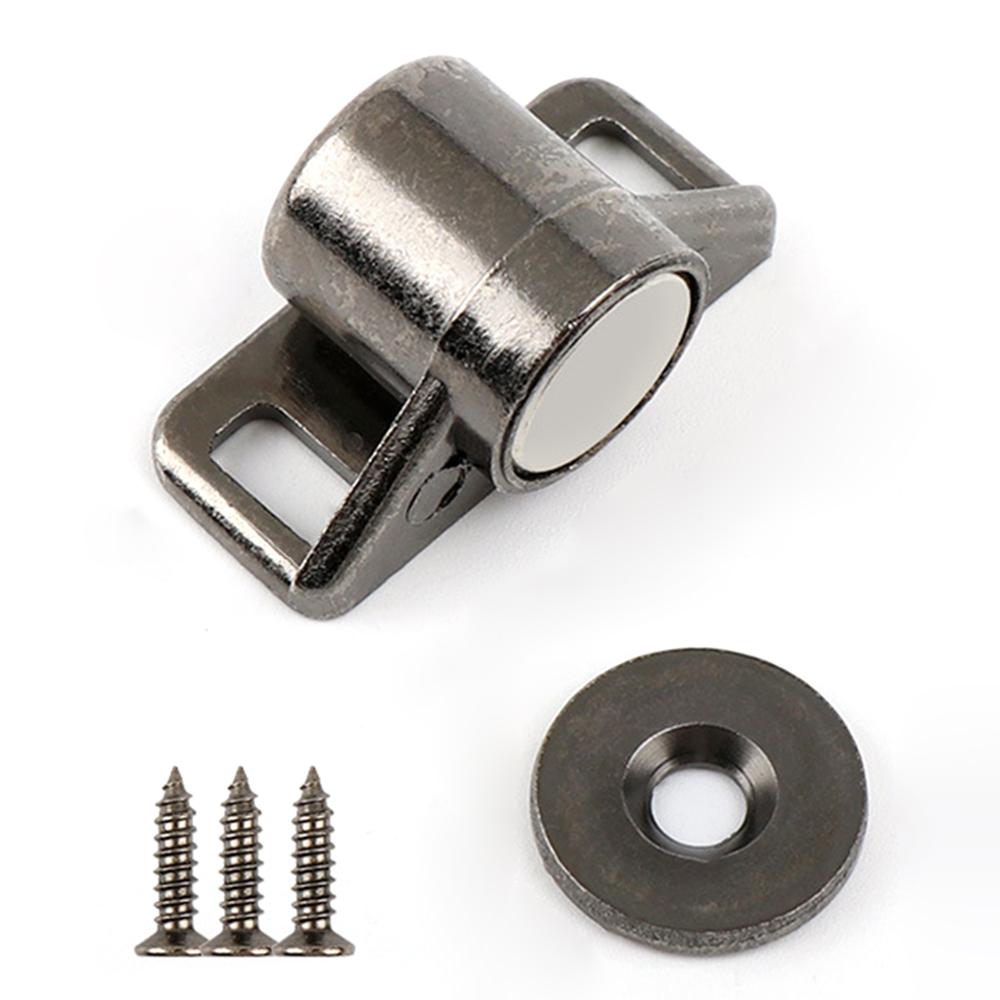 Magnet Cabinet Door Catch Zinc Alloy Furniture Door Stopper Hardware with Neodymium Magnet Cabinet Latch for Kitchen Cupboard