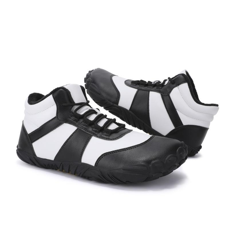 Hiking shoes home winter velvet waterproof five-finger snow boots warm and comfortable couple high-top casual cotton