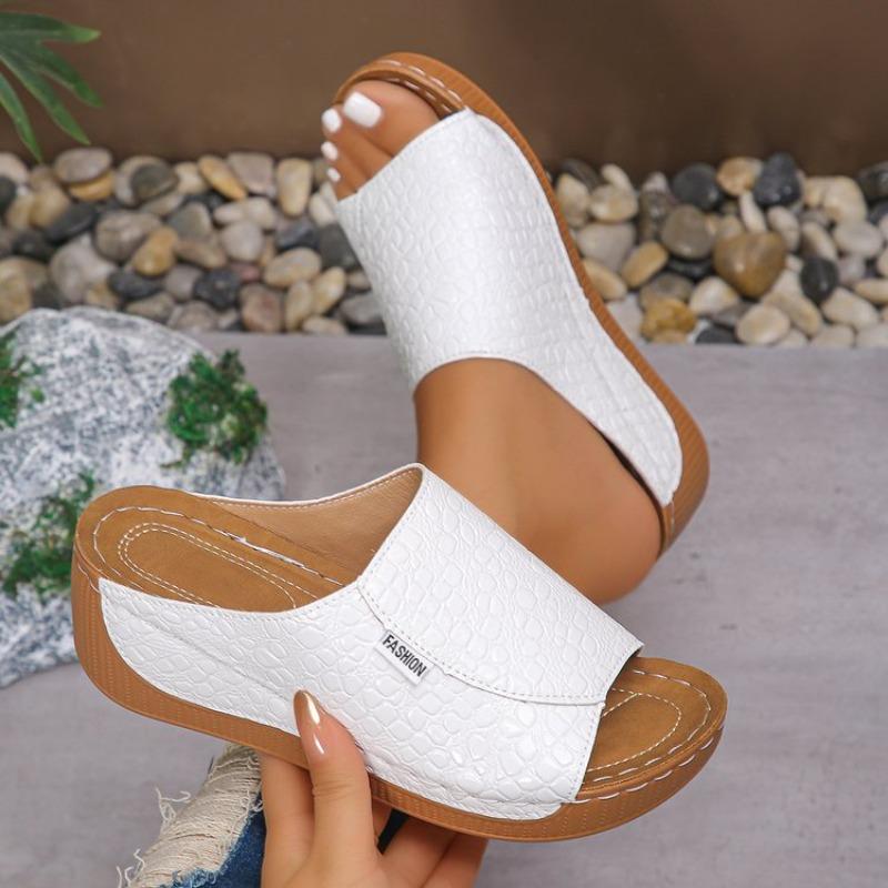 Fashion Women Sandals Wedge Platform Shoes for Women Plus Size 36-43 Retro Thick Bottom Gladiator Shoes Slippers Women