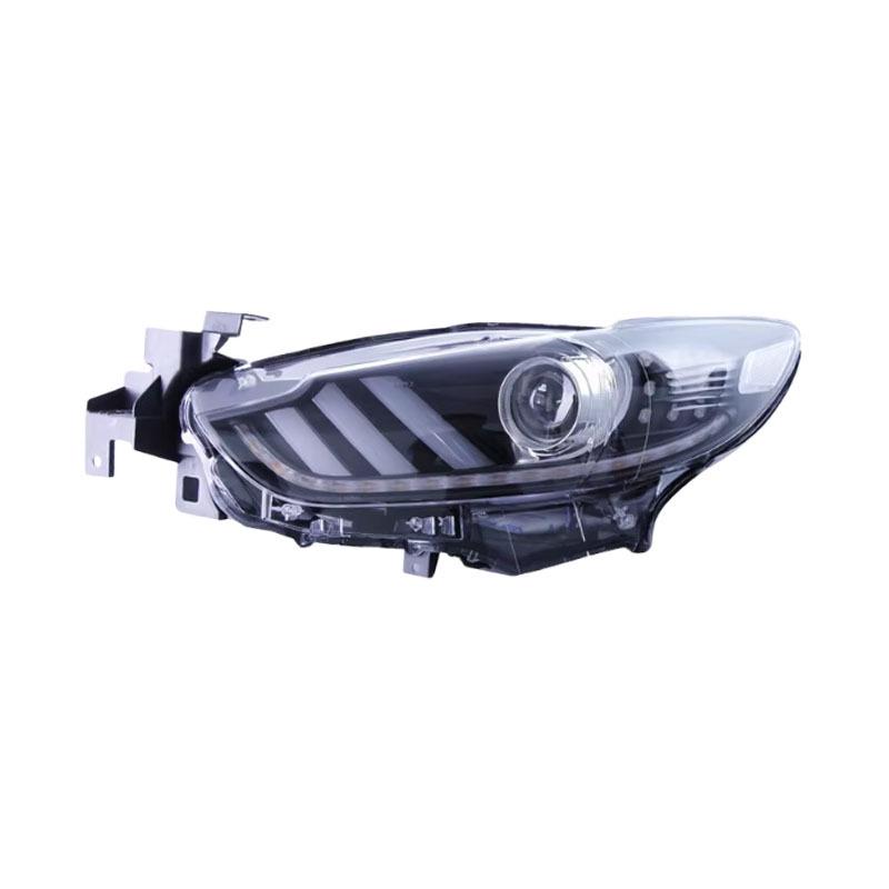 Compatible Headlight Assembly for 2014-2016 Mazda 6 Atenza with Mustang-Style LED DRL & Flowing Turn Signals