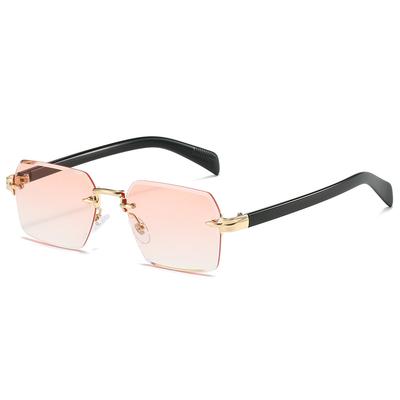 JYL Rimless Sunglasses UV400 Unisex Classic Small Square Summer Travel / 8319