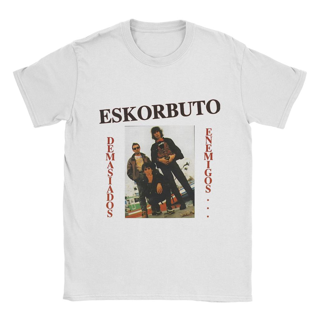 Herren T-Shirt Eskorbuto Maldito Freizeit Baumwoll T-Shirts Kurzarm Retro T-Shirts Rundhals Tops 6XL