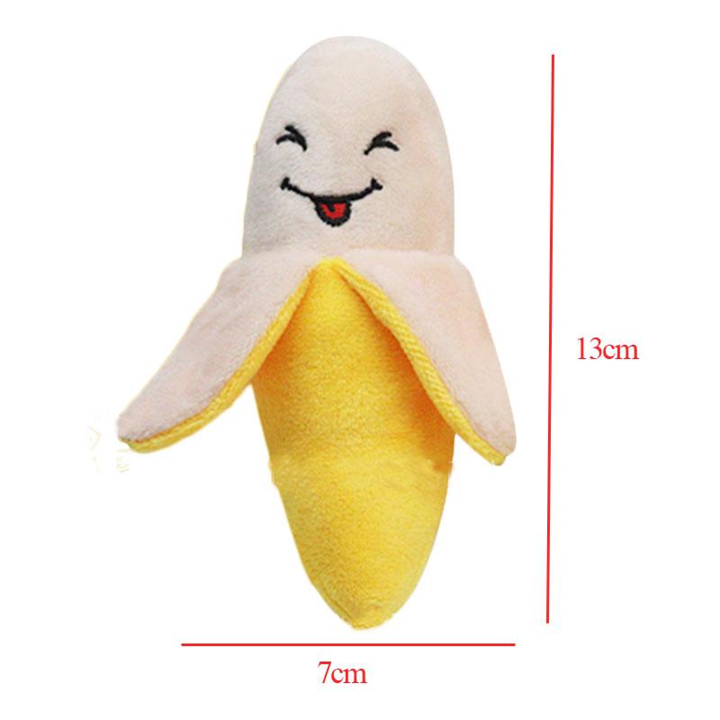 2026 Fruit Dog Toys Squeaker Plush Chew Toy for Small Dogs Training Perros Soft Squeeze Sound Cute Banana Watermelon Pet Accessories