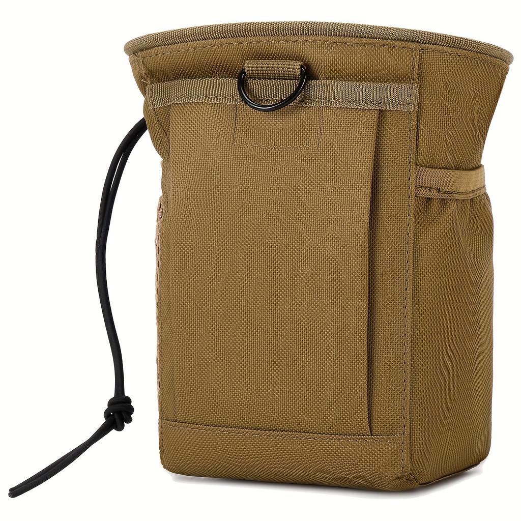 Taktische Tasche Outdoor Camping Zubehörtasche, Oxford-Gewebe, MOLLE-kompatibel, mit Kordelzugverschluss, Karabinerclip für Outdoor-Camping