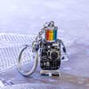 Portachiavi Elettronico a Forma di Robot Portachiavi Colore Arcobaleno Catena Multi-Funzionale per Telefono Accessori Borse Portafogli per Donne Ragazze