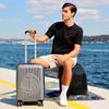Biggdesign Ocean Carry On Luggage, Gray, Small