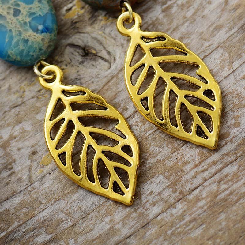 Ethnic style natural stone emperor stone water drop earrings earrings light luxury jewelry earrings