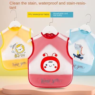 Cape de bain pour bébé Bavette alimentaire pour enfant Imperméable et anti-salissure Été Fine Bavette sans manches pour hommes et femmes Bébés