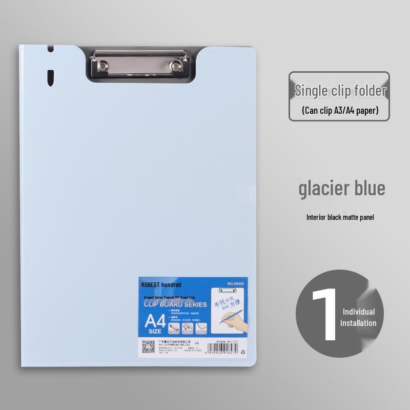 A4 Portable Plastic Clip Folder for Students & Office Use