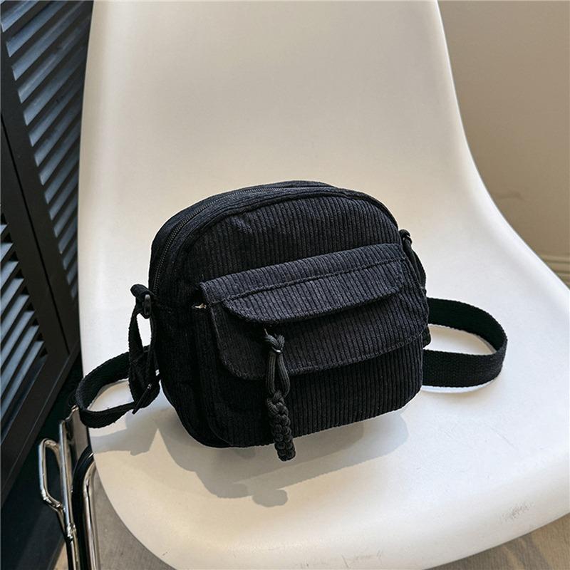 Bag Leisure Single Shoulder Messenger Bag Casual Corduroy Small Square Bag Mini Simple Women CrossBody Bag Purse Phone Bag