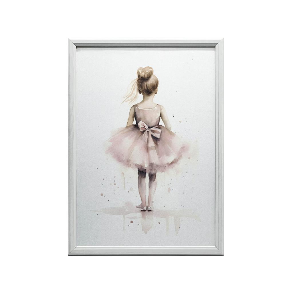 Różowa Balerina - Tańcząca Księżniczka Różowa Balerina - Tańcząca Księżniczka, 30X40 Cm, Bez Ramy, Papier Matowy 230 Gsm