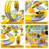 Children Electric Magical Flexible Track Toy Car Engineering Car Kids Educational Toys Train Toys for Children Birthday Gift