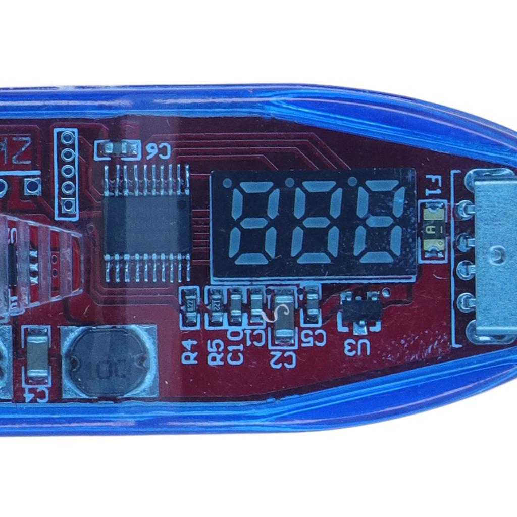 Voltage Regulator, 5V To 3.3V 9V 12V 24V USB Boost Converter USB Power Module Transparent Blue with Adjustment Knob