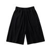 Men's Solid Color Cotton Casual Wear Elastic Waist Spring Summer Sport Capris Shorts Pants Waffler Overalls Pocket Drying Quick