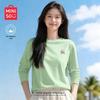 MINISO Women's Loose Fit Long-Sleeve Cotton T-Shirt