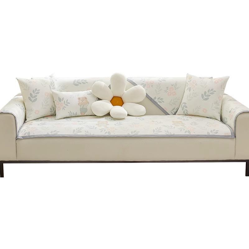 Summer Rattan Mat Sofa Cushion Summer Ice Silk Mat Seat Cushion Non-Slip  New Cool Cushion Sofa Cover Towel