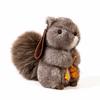 Plush Squirrel Plush Rabbit Keychain Fluffy Plush Bunny Bag Pendant  Car Key Ring