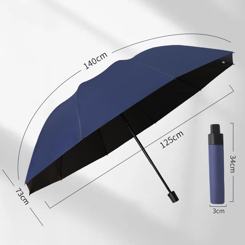 Extra-Large Umbrella for 3-5 People, Men's 70% Off Fold Manual Umbrella, Reinforced and Thickened Sunshade Umbrella, Sun Protection Umbrella