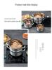 Universal Cookware: Multi-Layer 304 Stainless Steel Steamer, Milk & Soup Pot with Tempered Glass Lid