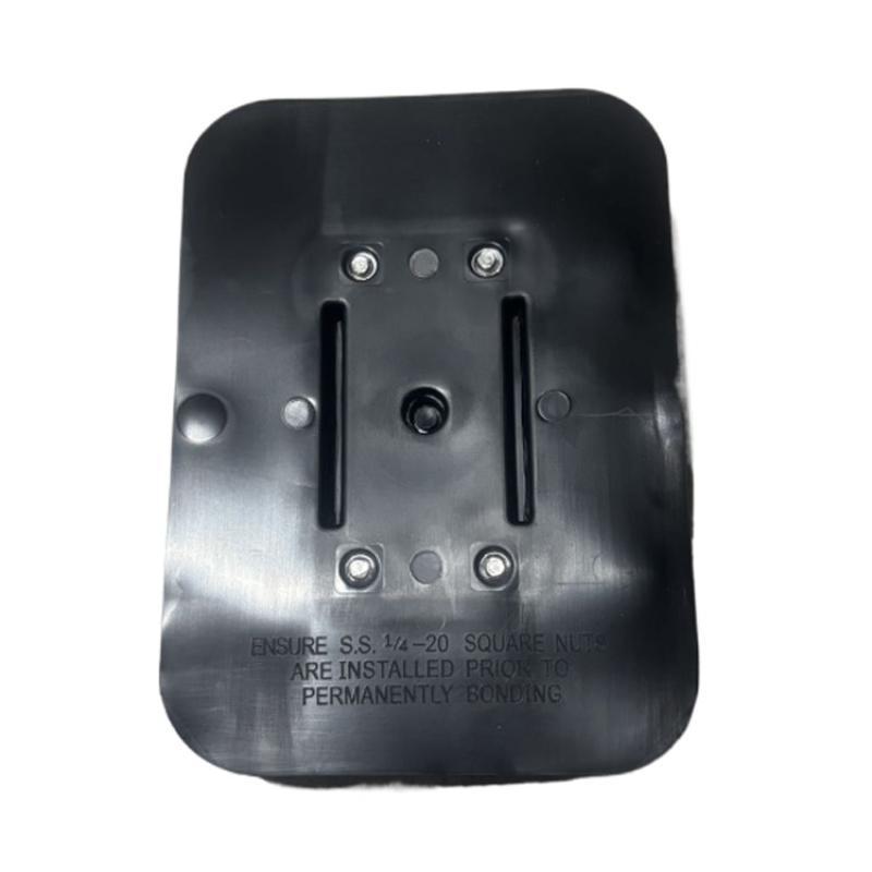 1Pc Inflatable Boat Fishing Rod Holder Fixed Base Pvc Glue-On Pad Rubber Boat Fishing Kayak Accessory Fish Finder Mount Fix