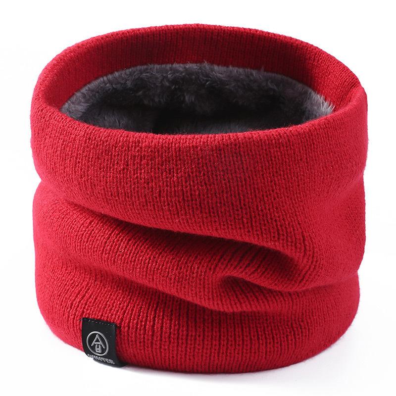 Winter warm scarf men's fashion solid color scarf women's pullover thickened autumn and winter outdoor neck cover