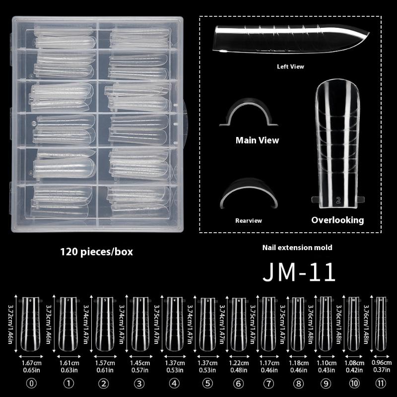 

100/120 шт./коробка Полное покрытие Скульптурные типсы для ногтей Накладные ногти для наращивания Быстросоздающая форма Ложные типсы для инструмента для маникюра
