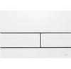 Plaque de commande Tece Square II pour WC métal blanc 9.240.832