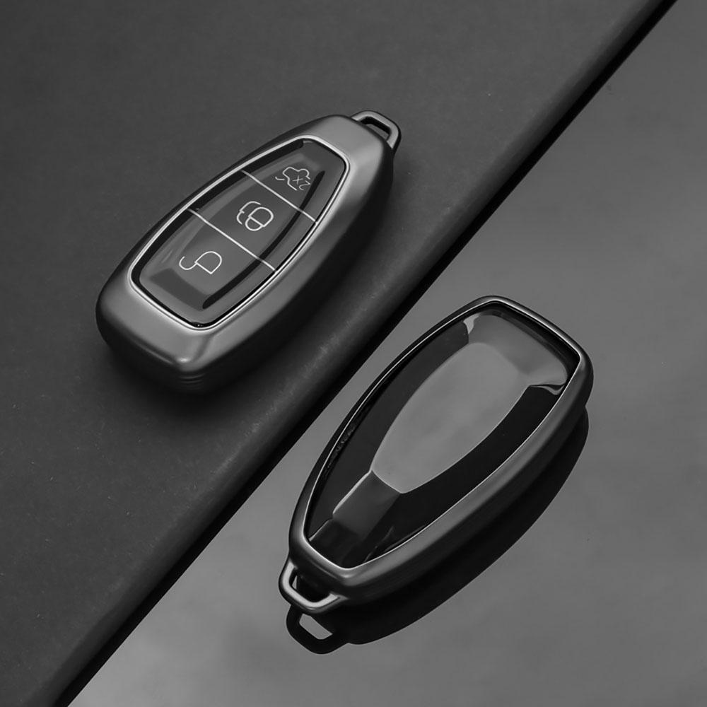 Nlbn7 3 Buttons Key Cover For Ford Transit Custom Mondeo Fiesta Kuga ST Line MK3 Focus 3 Station Wagon Ecosport Case Key Protection
