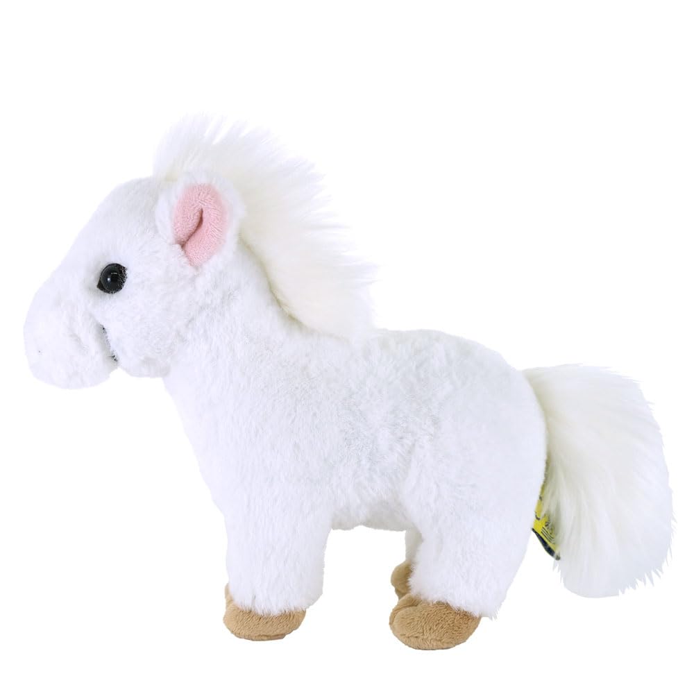 Sun Lemon Fluffies Small Horse WH 8 X 21 X 16cm Plush Animal Cute Zodiac Year of the Horse Horse White New Gift Year's P-1453